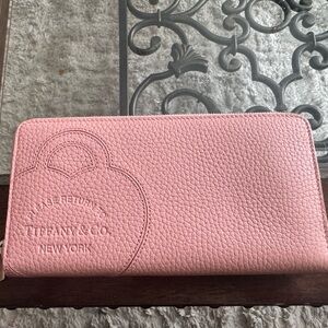 Tiffany & Co. Blush Pink Textured Wallet